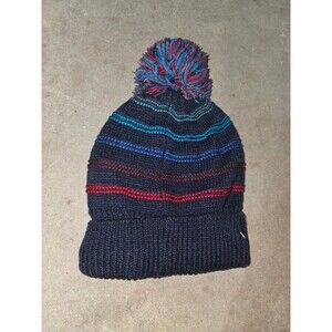 10 for $25!!!NEW!!! Cat & Jack Multicolor Striped Pom Pom Knit Beanie boys 2t-5t